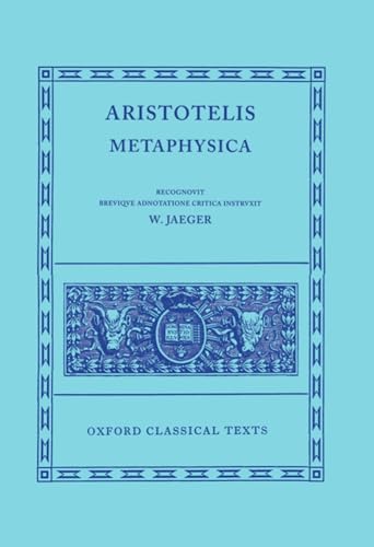 Aristotelis Metaphysica (Oxford Classical Texts) von Oxford University Press